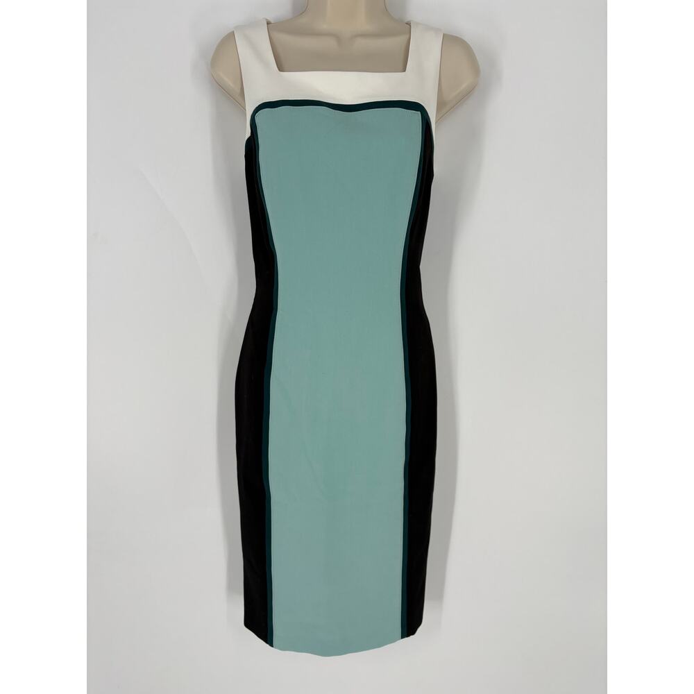 White House Black Market Color Block Dress (B12)